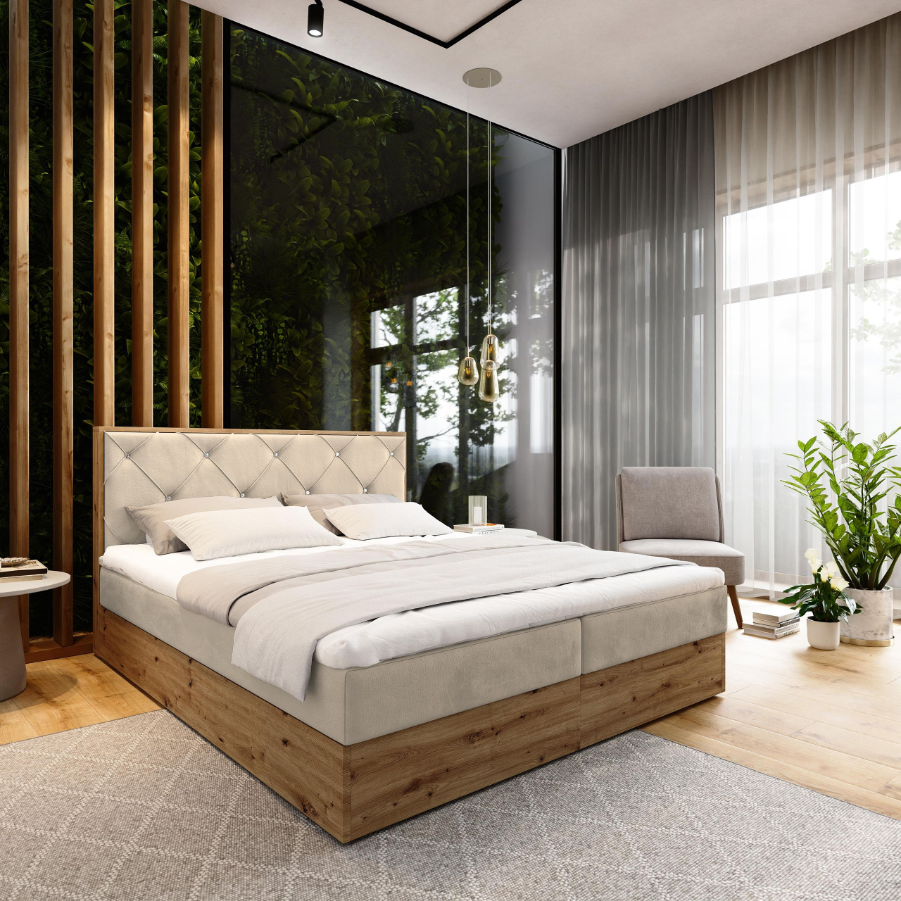 Akciós Fosco boxspring ágy +ajándék fedőmatrac +ingyenes kiszállítás