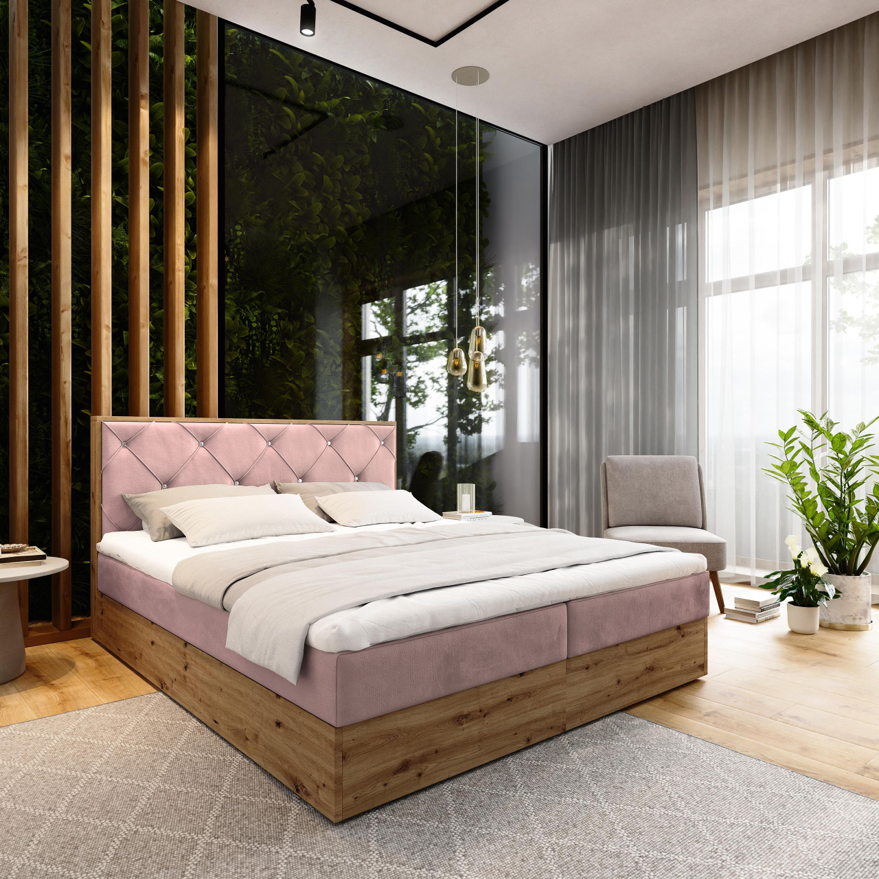 Akciós Fosco boxspring ágy +ajándék fedőmatrac +ingyenes kiszállítás
