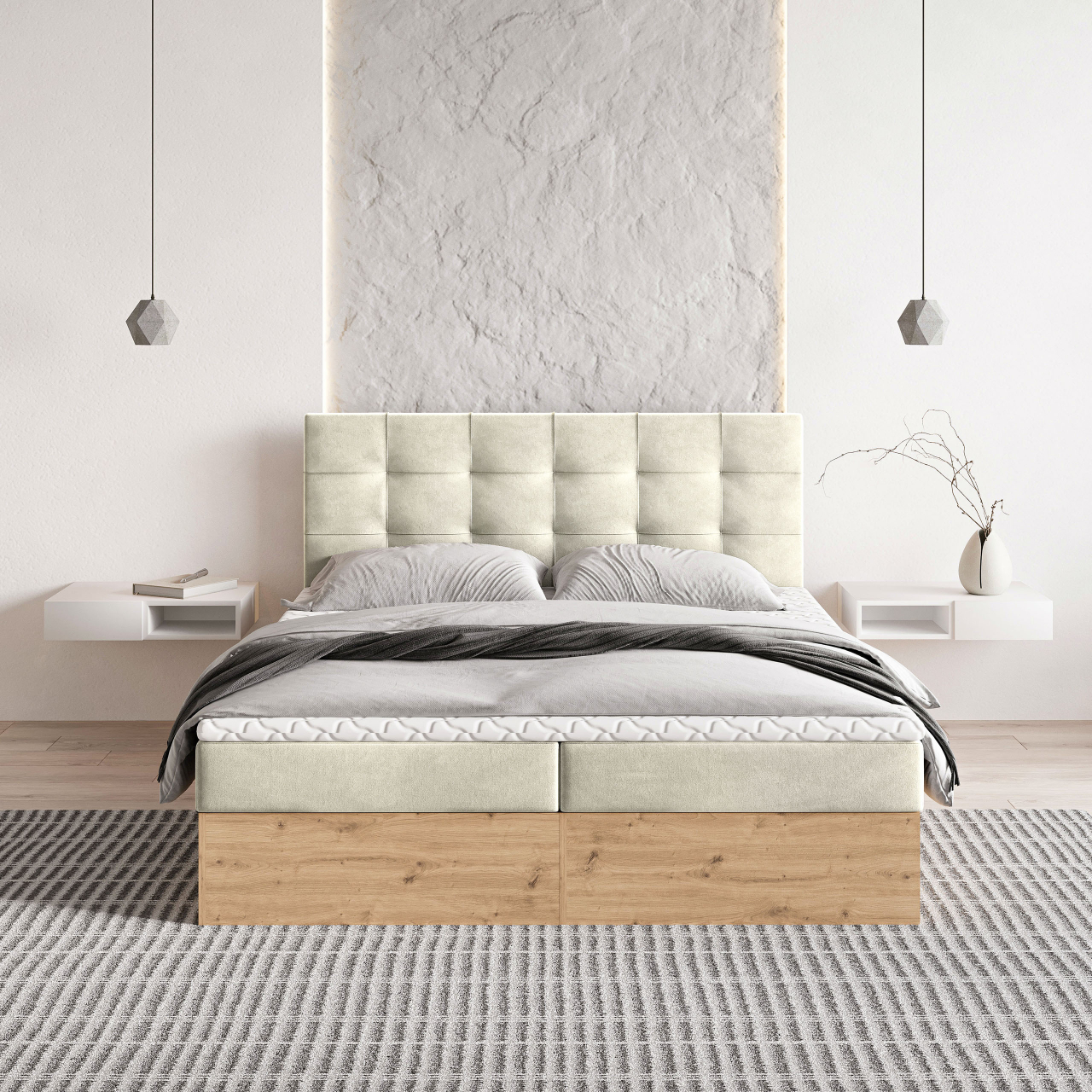 Akciós Molven boxspring ágy +ajándék fedőmatrac +ingyenes kiszállítás