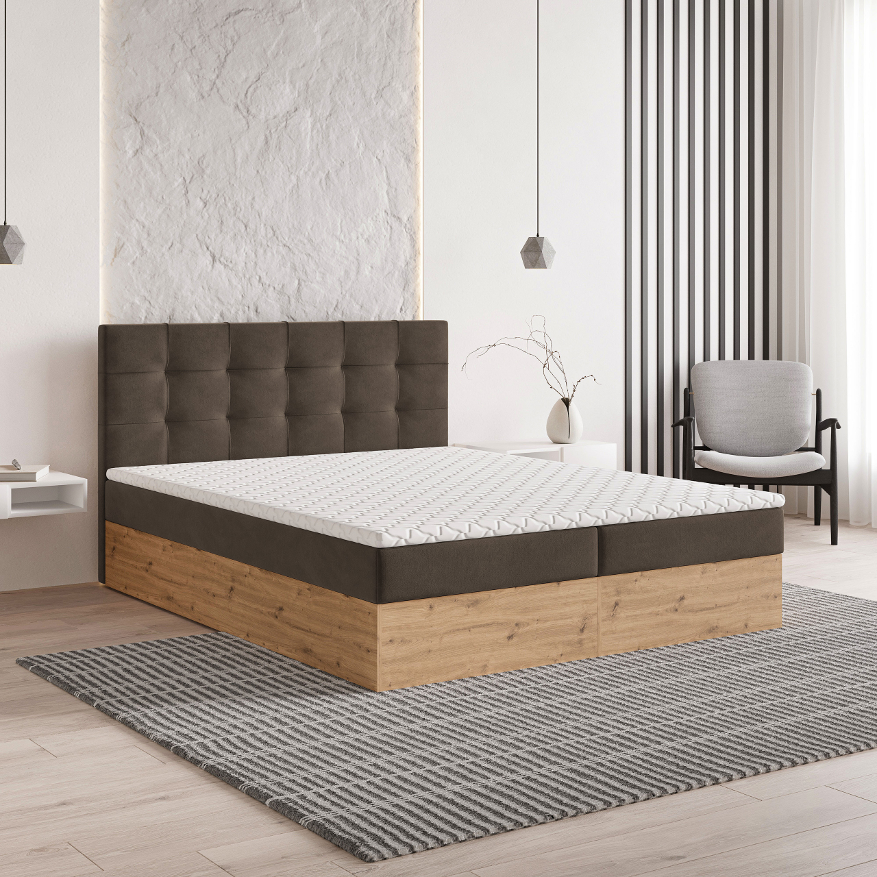Akciós Molven boxspring ágy +ajándék fedőmatrac +ingyenes kiszállítás