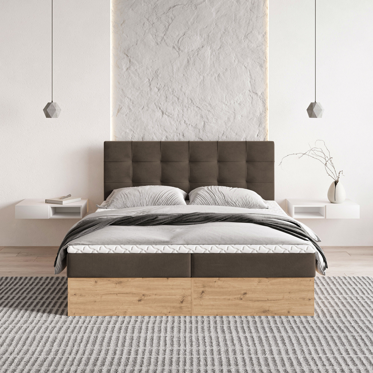Akciós Molven boxspring ágy +ajándék fedőmatrac +ingyenes kiszállítás