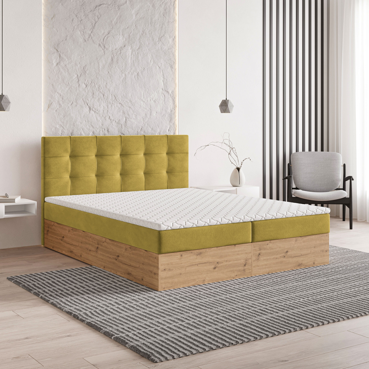 Akciós Molven boxspring ágy +ajándék fedőmatrac +ingyenes kiszállítás