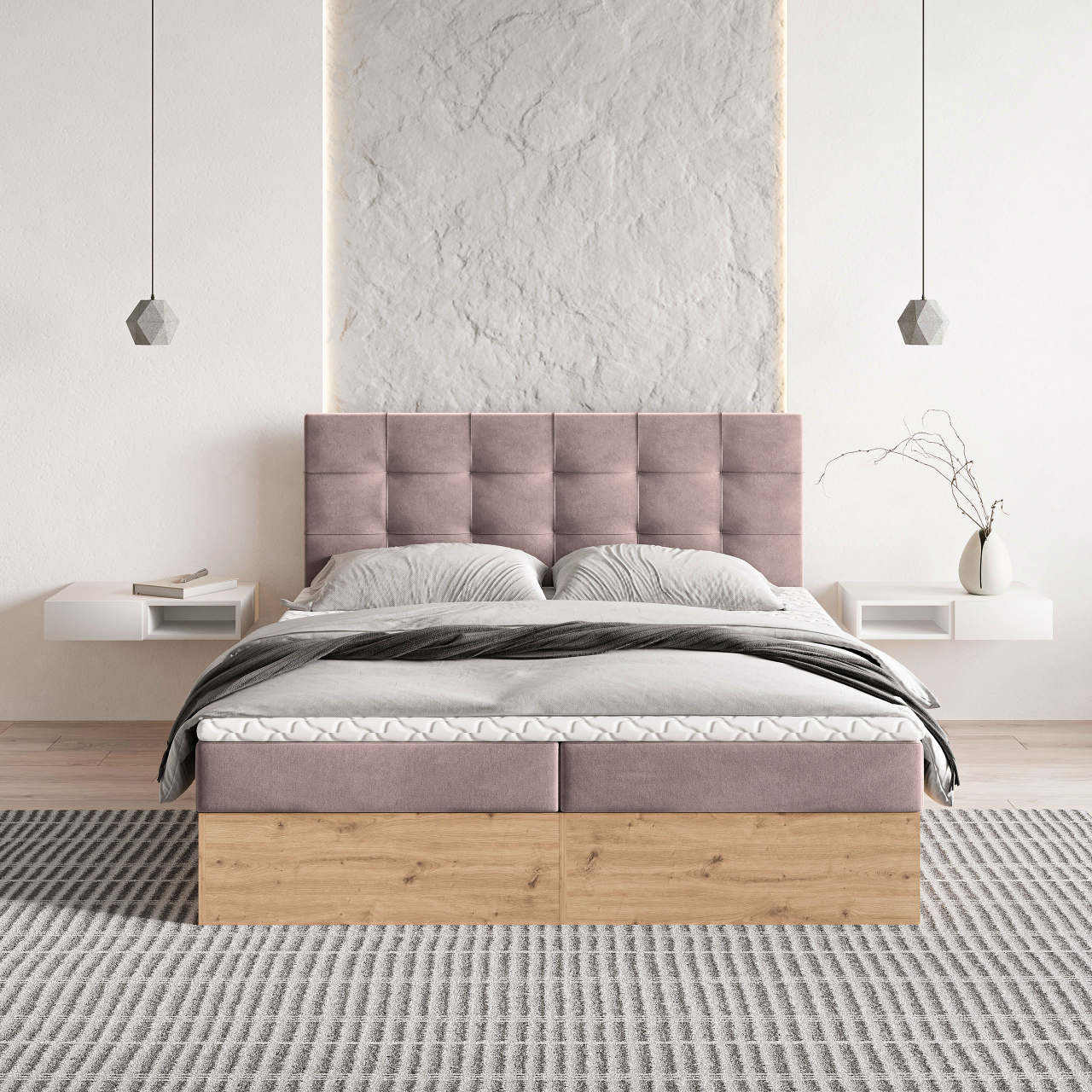 Akciós Molven boxspring ágy +ajándék fedőmatrac +ingyenes kiszállítás