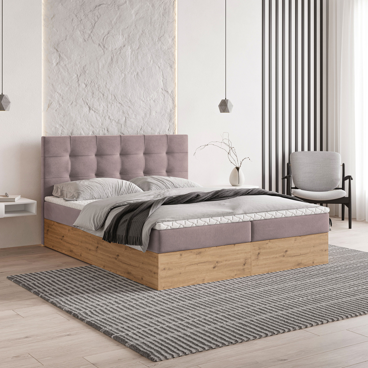 Akciós Molven boxspring ágy +ajándék fedőmatrac +ingyenes kiszállítás