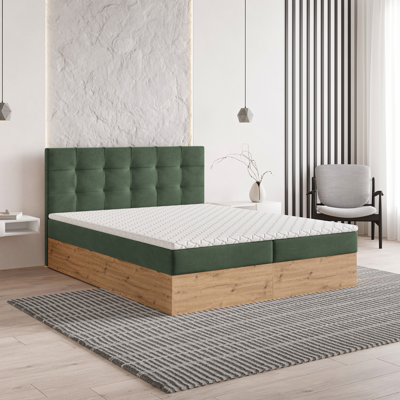 Akciós Molven boxspring ágy +ajándék fedőmatrac +ingyenes kiszállítás
