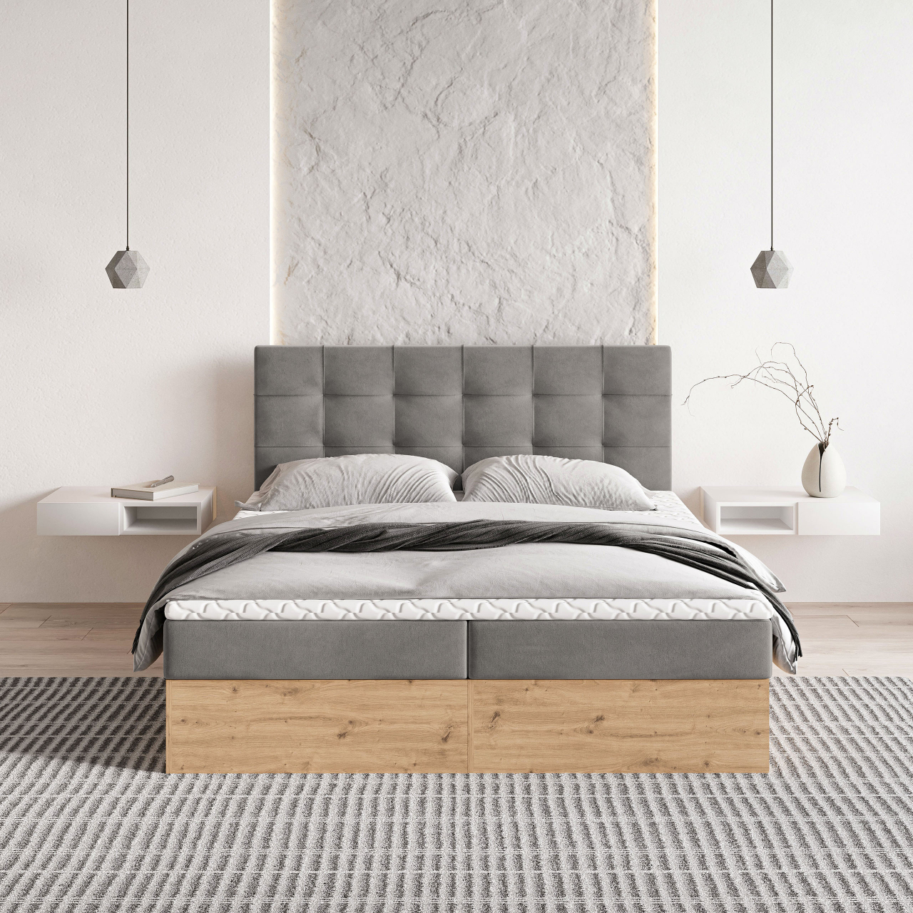 Akciós Molven boxspring ágy +ajándék fedőmatrac +ingyenes kiszállítás