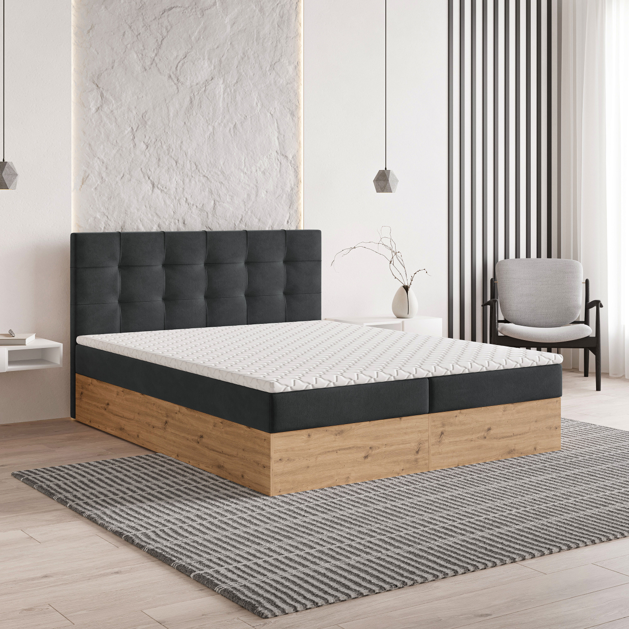 Akciós Molven boxspring ágy +ajándék fedőmatrac +ingyenes kiszállítás
