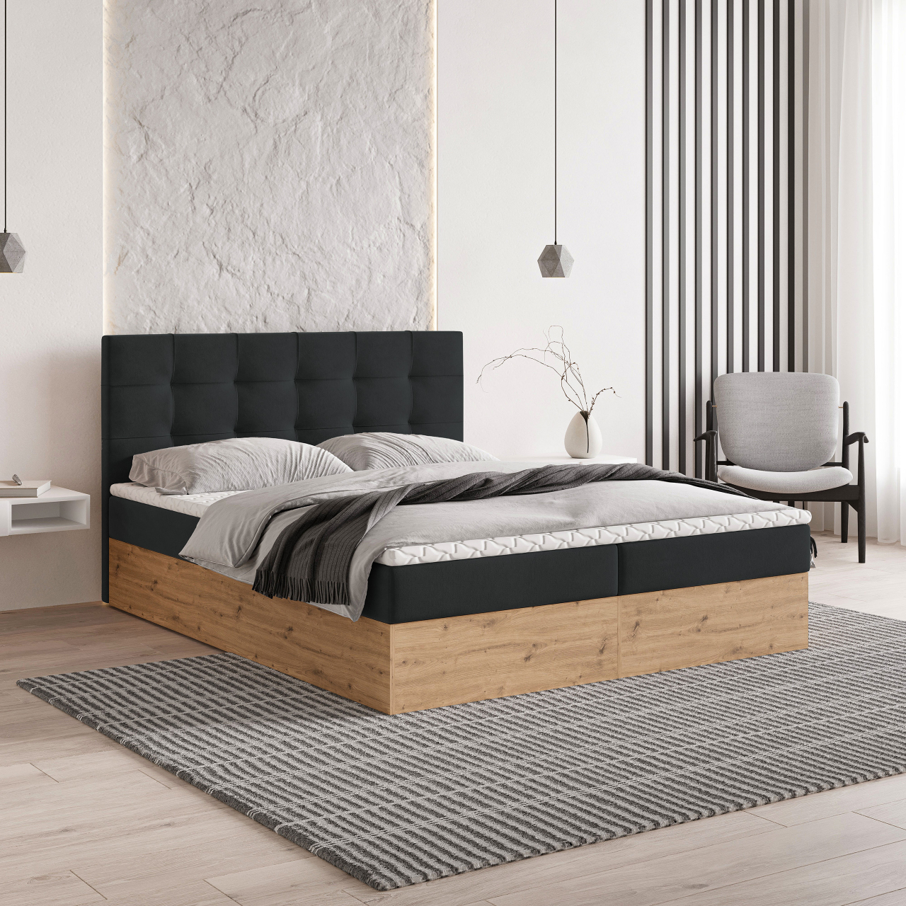Akciós Molven boxspring ágy +ajándék fedőmatrac +ingyenes kiszállítás
