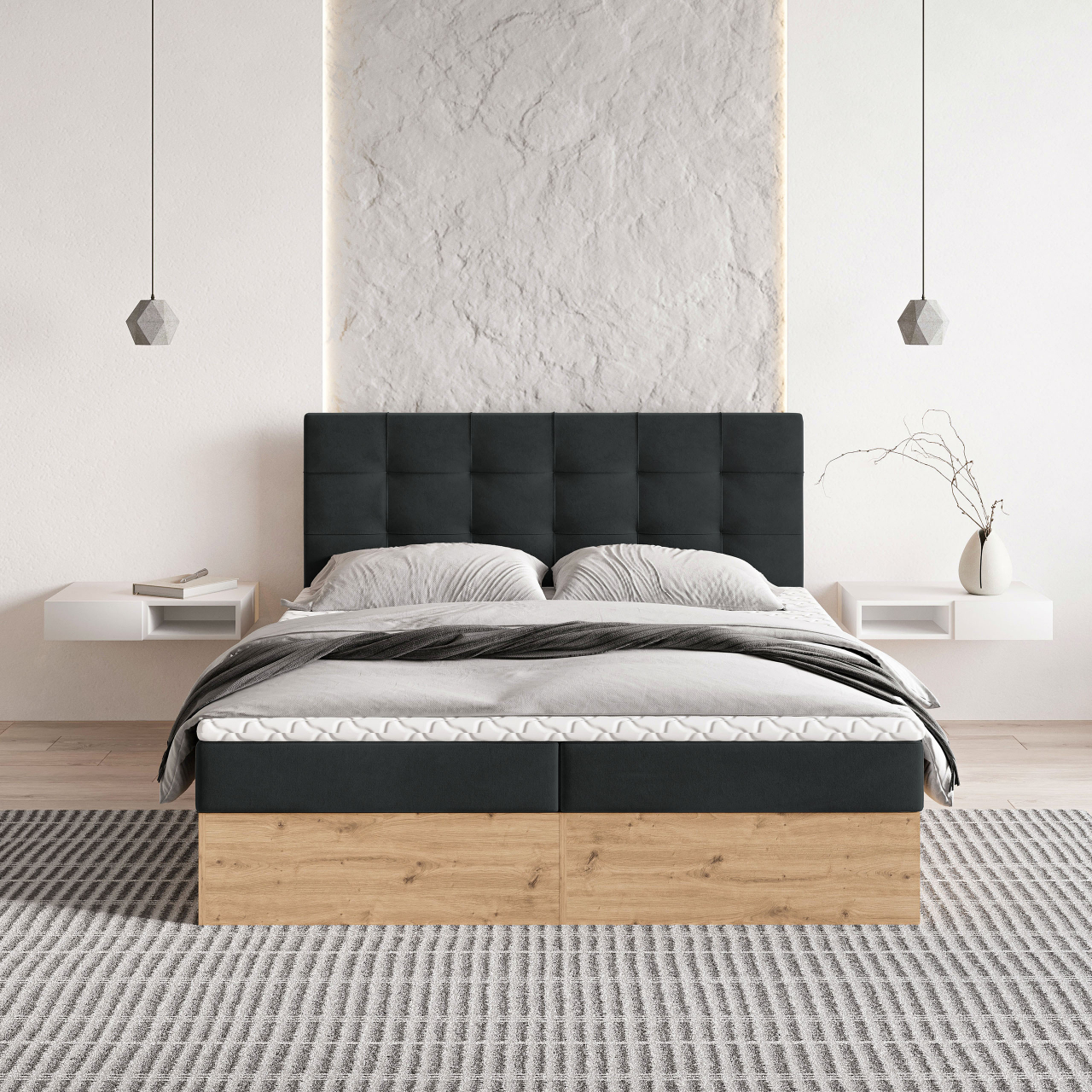 Akciós Molven boxspring ágy +ajándék fedőmatrac +ingyenes kiszállítás