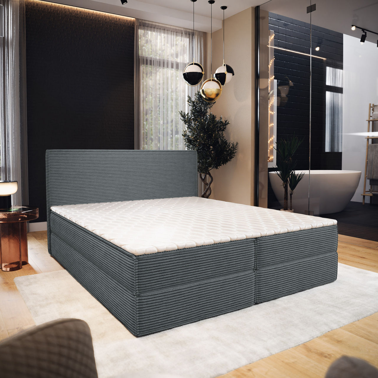 Akciós Pellio POSO boxspring ágy +ajándék fedőmatrac +ingyenes kiszállítás