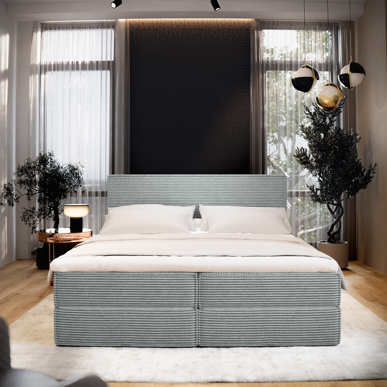 Akciós Pellio POSO boxspring ágy +ajándék fedőmatrac +ingyenes kiszállítás