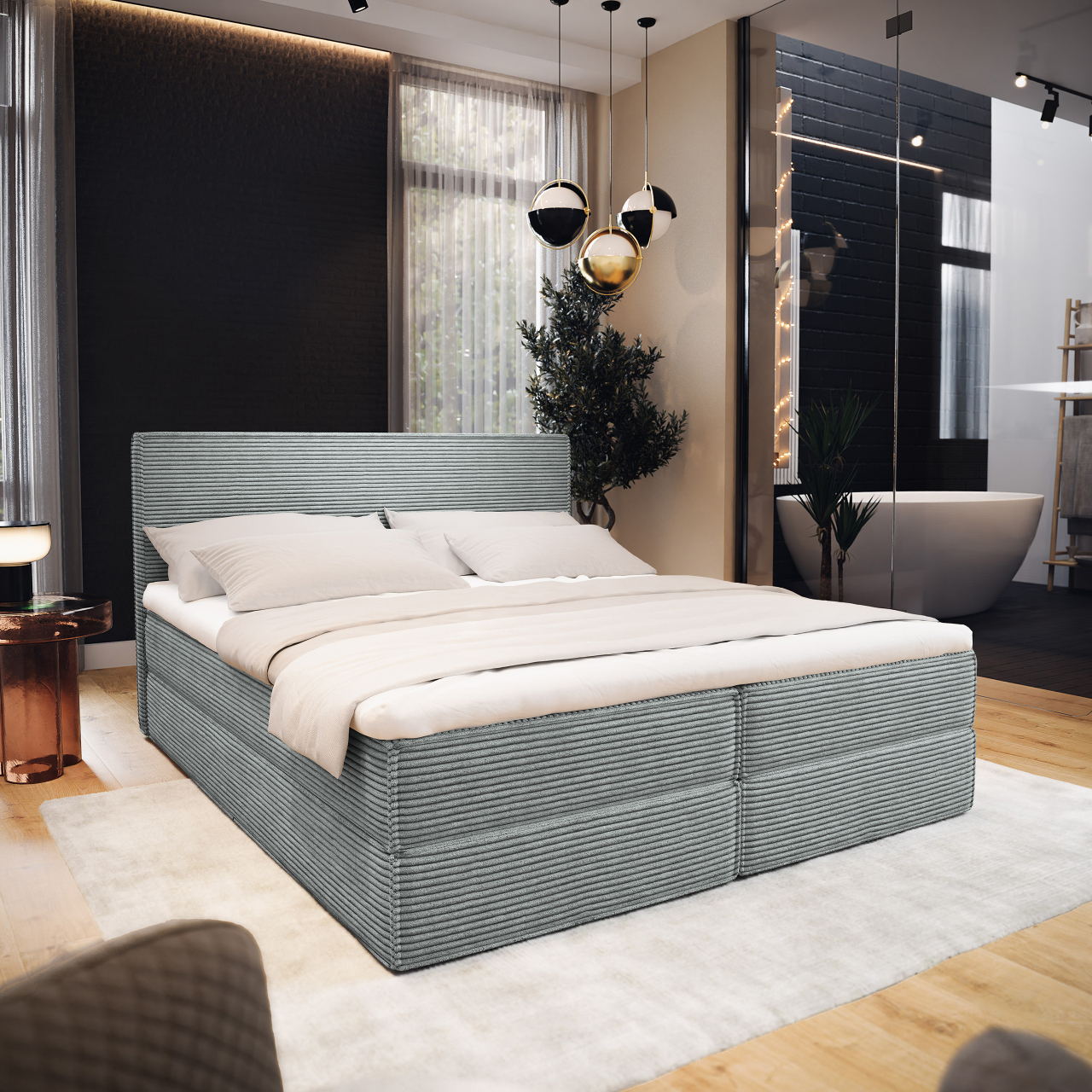 Akciós Pellio POSO boxspring ágy +ajándék fedőmatrac +ingyenes kiszállítás