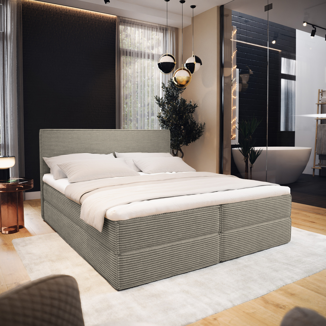 Akciós Pellio POSO boxspring ágy +ajándék fedőmatrac +ingyenes kiszállítás
