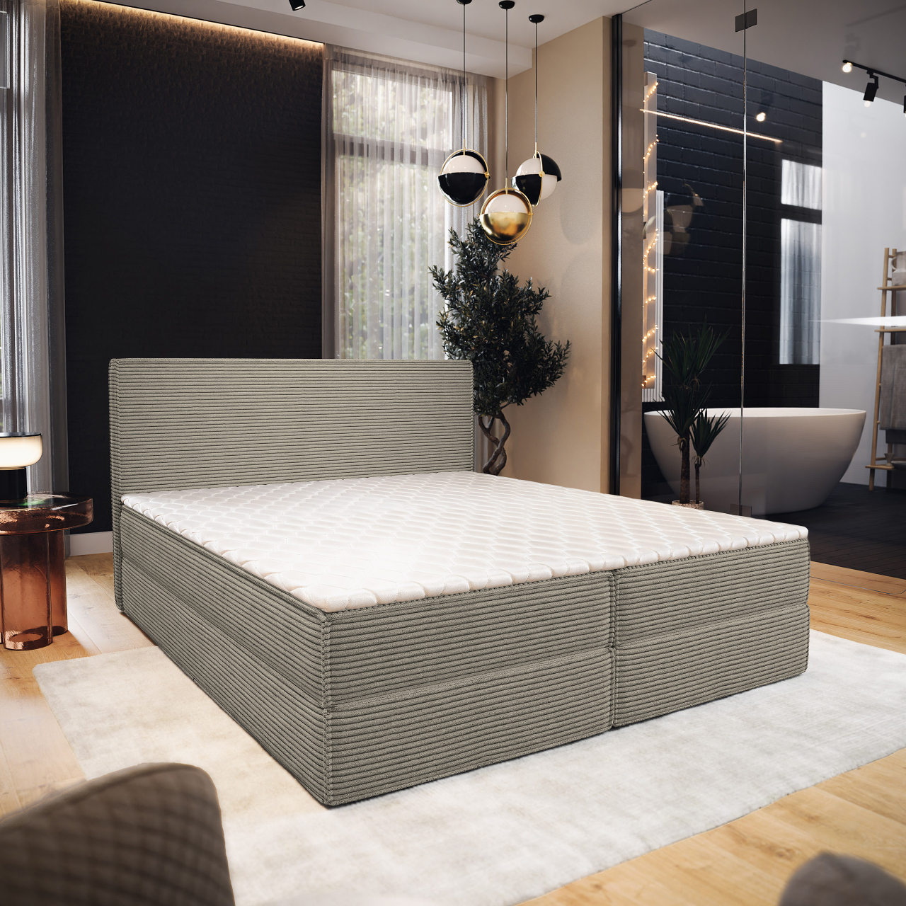 Akciós Pellio POSO boxspring ágy +ajándék fedőmatrac +ingyenes kiszállítás