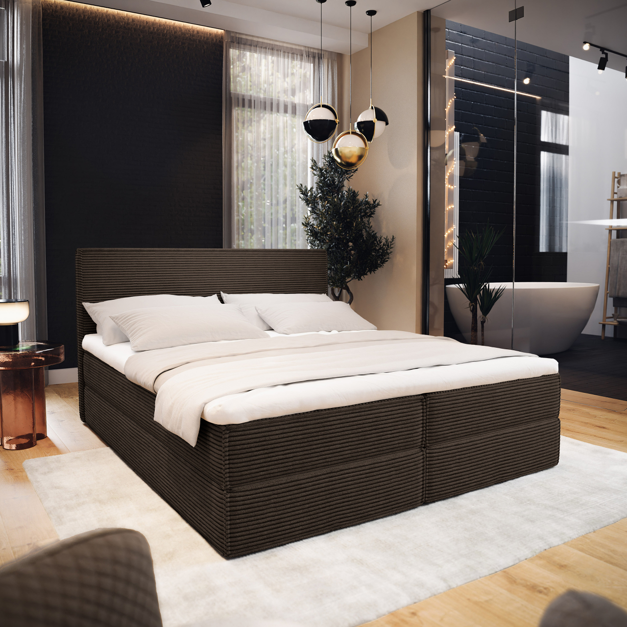 Akciós Pellio POSO boxspring ágy +ajándék fedőmatrac +ingyenes kiszállítás