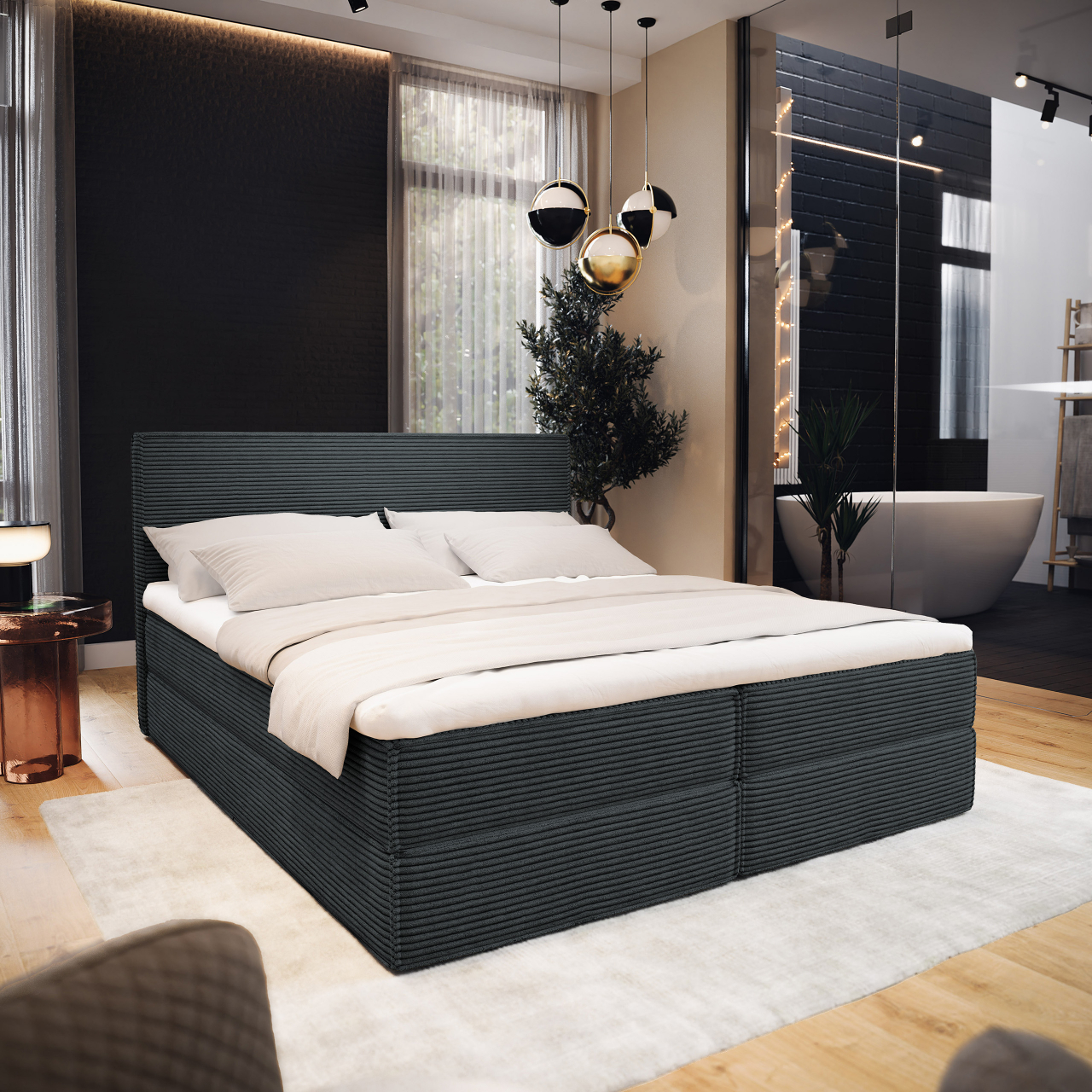 Akciós Pellio POSO boxspring ágy +ajándék fedőmatrac +ingyenes kiszállítás
