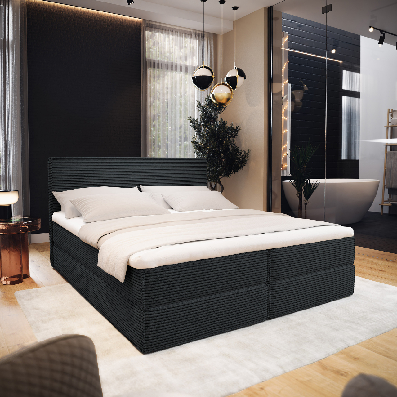 Akciós Pellio POSO boxspring ágy +ajándék fedőmatrac +ingyenes kiszállítás