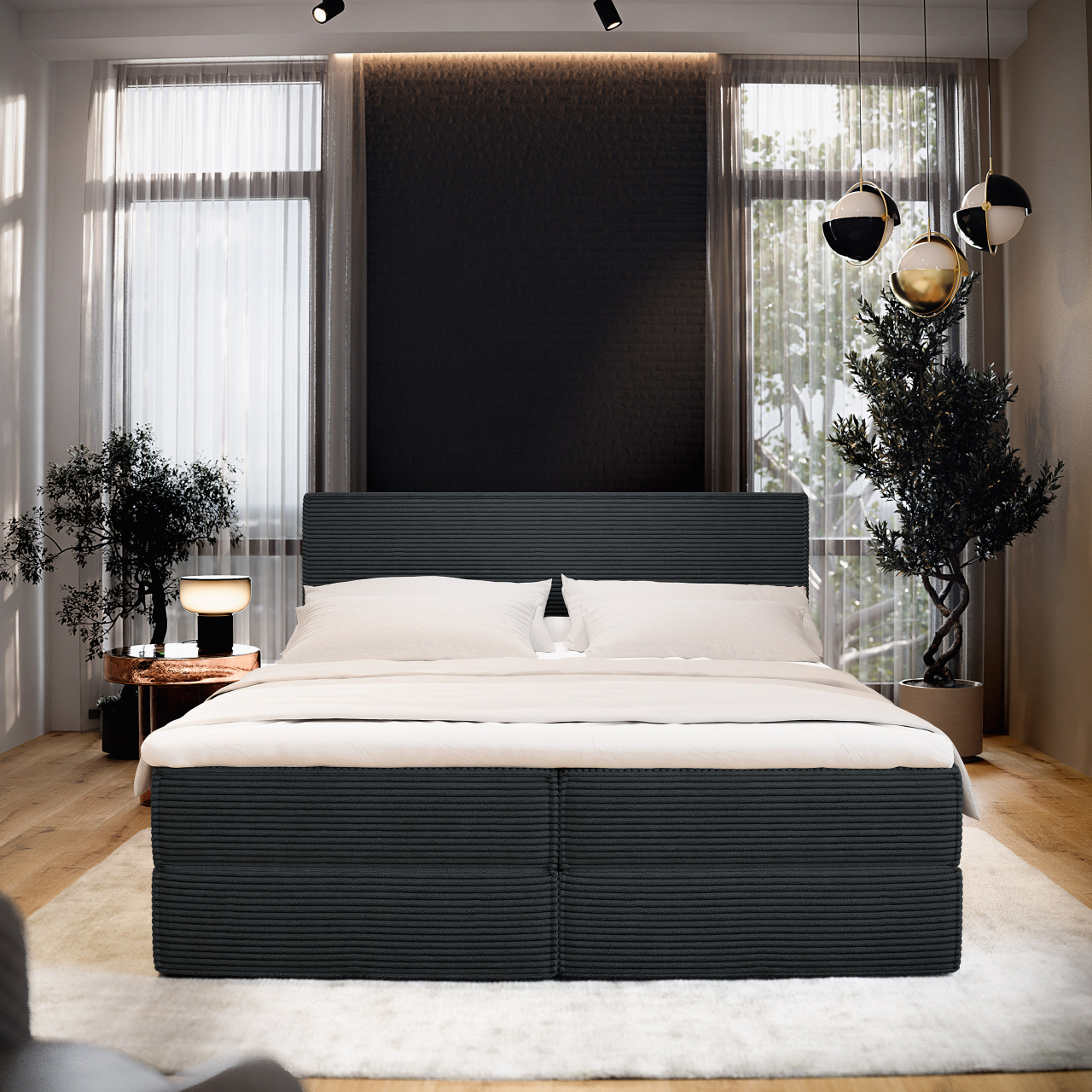 Akciós Pellio POSO boxspring ágy +ajándék fedőmatrac +ingyenes kiszállítás