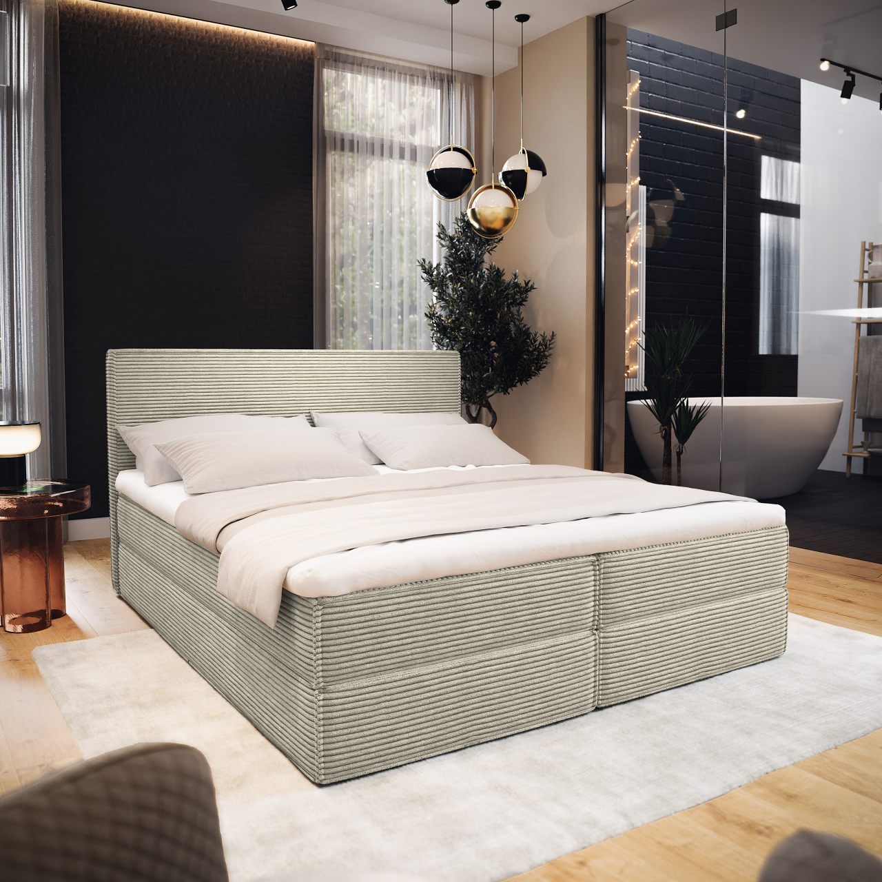 Akciós Pellio POSO boxspring ágy +ajándék fedőmatrac +ingyenes kiszállítás
