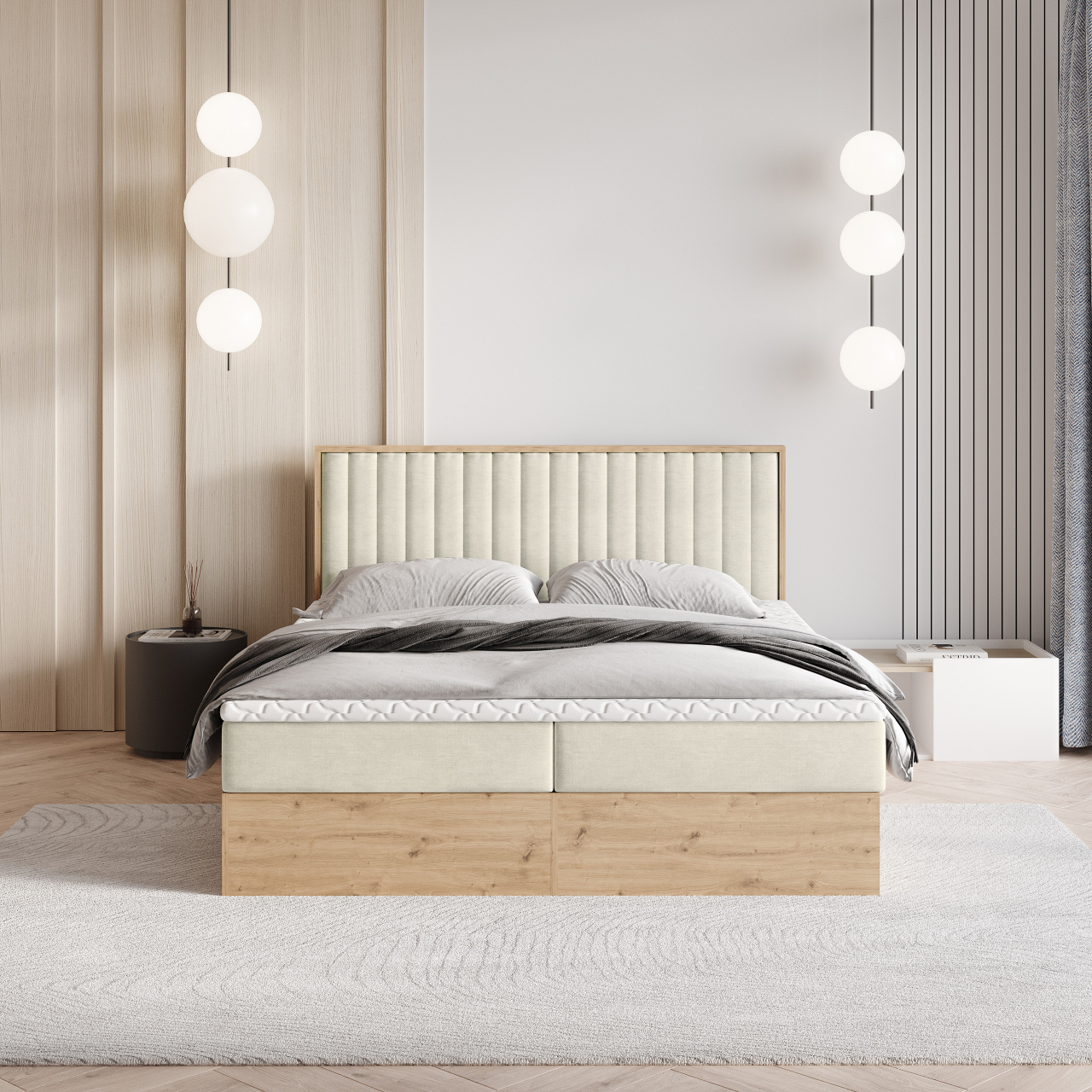 Akciós Vareli boxspring ágy +ajándék fedőmatrac +ingyenes kiszállítás