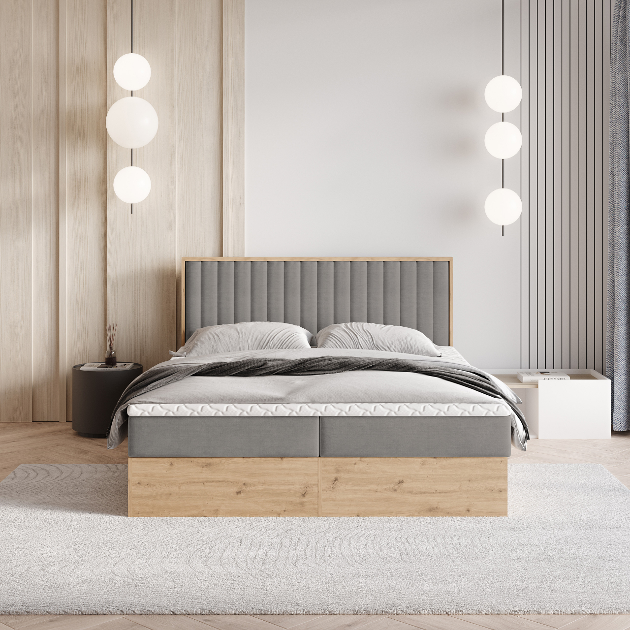 Akciós Vareli boxspring ágy +ajándék fedőmatrac +ingyenes kiszállítás