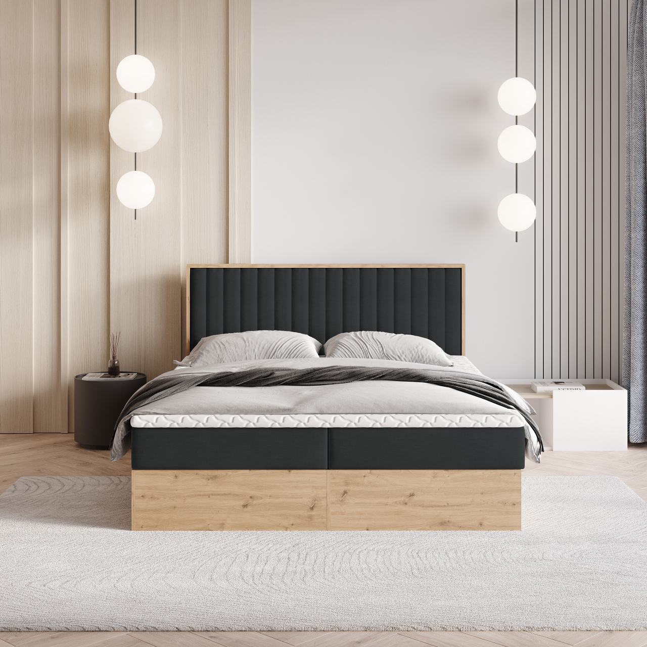 Akciós Vareli boxspring ágy +ajándék fedőmatrac +ingyenes kiszállítás