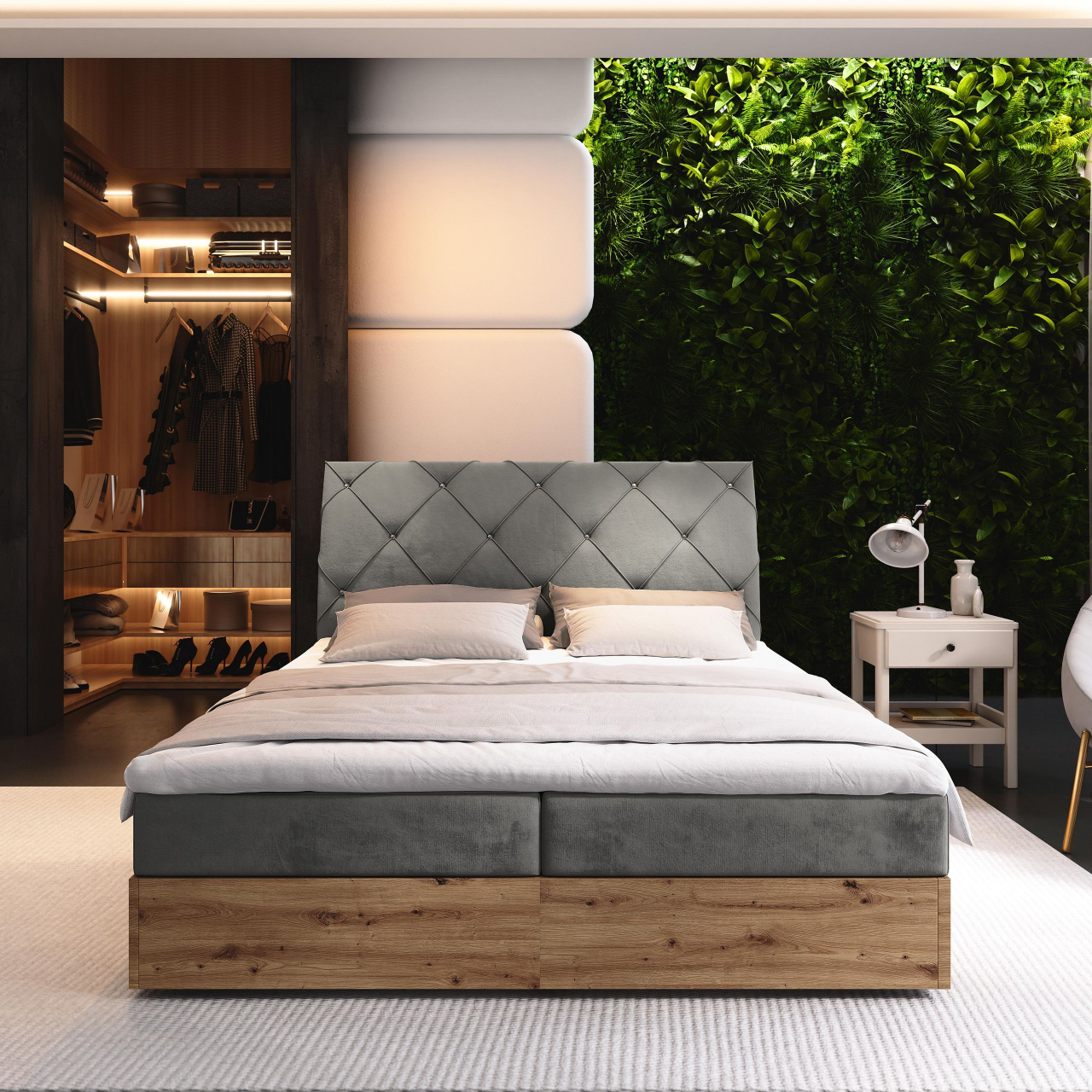 Akciós Vellano boxspring ágy +ajándék fedőmatrac +ingyenes kiszállítás