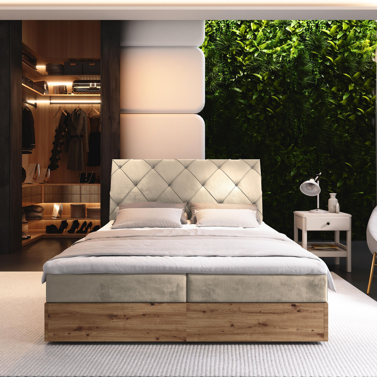 Akciós Vellano boxspring ágy +ajándék fedőmatrac +ingyenes kiszállítás