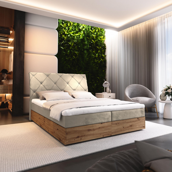 Akciós Vellano boxspring ágy +ajándék fedőmatrac +ingyenes kiszállítás