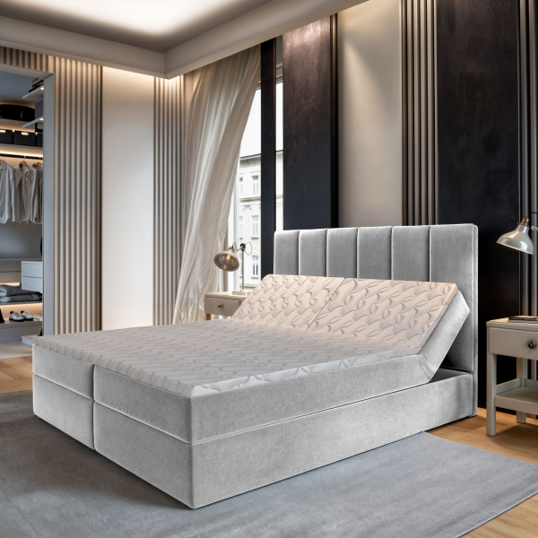 Akciós Barino boxspring ágy +ajándék fedőmatrac +ingyenes kiszállítás RR   