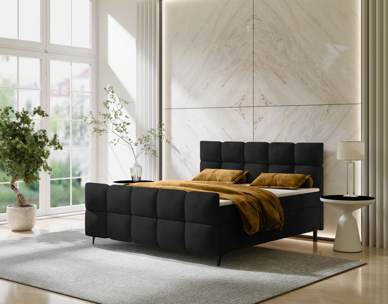 Akciós Lisa boxspring ágy +ajándék fedőmatrac +ingyenes kiszállítás