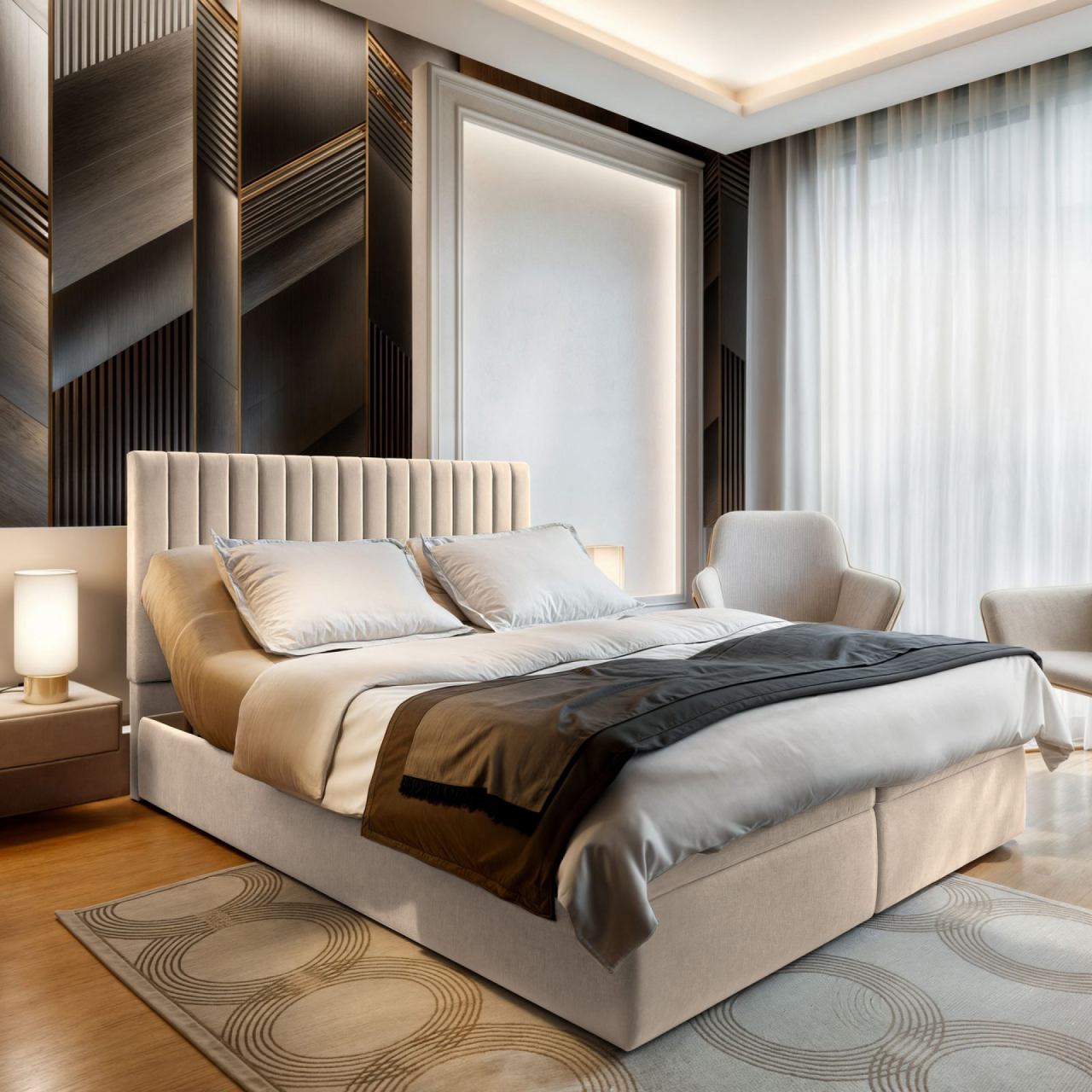 Akciós Murlo boxspring ágy +ajándék fedőmatrac +ingyenes kiszállítás RR