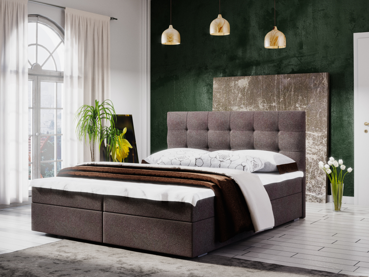 Akciós Fado2 boxspring ágy +ajándék fedőmatrac +ingyenes kiszállítás