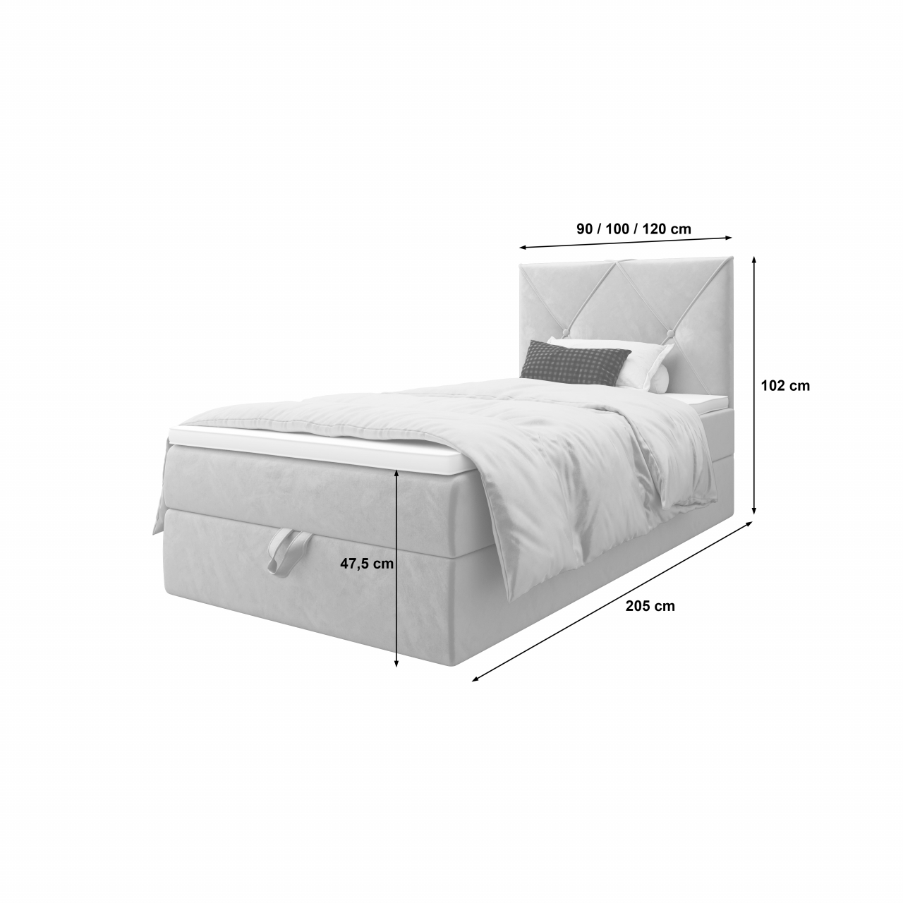 Akciós Altea P boxspring heverő +ajándék fedőmatrac +ingyenes kiszállítás