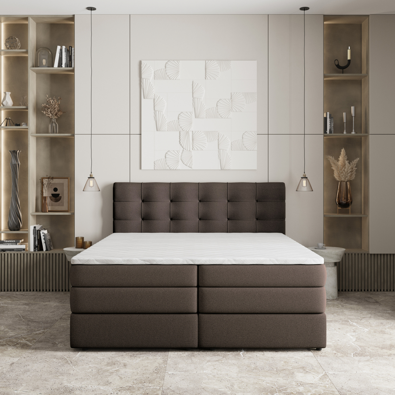 Akciós Arezi boxspring ágy +ajándék fedőmatrac +ingyenes kiszállítás RR