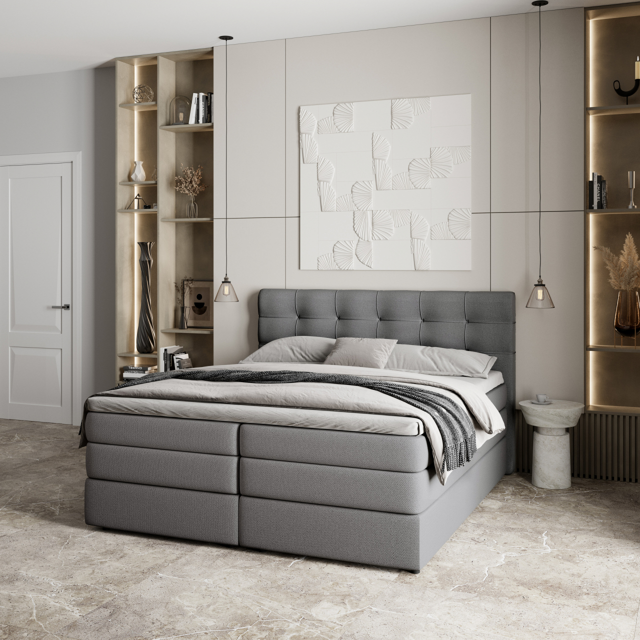 Akciós Arezi boxspring ágy +ajándék fedőmatrac +ingyenes kiszállítás RR