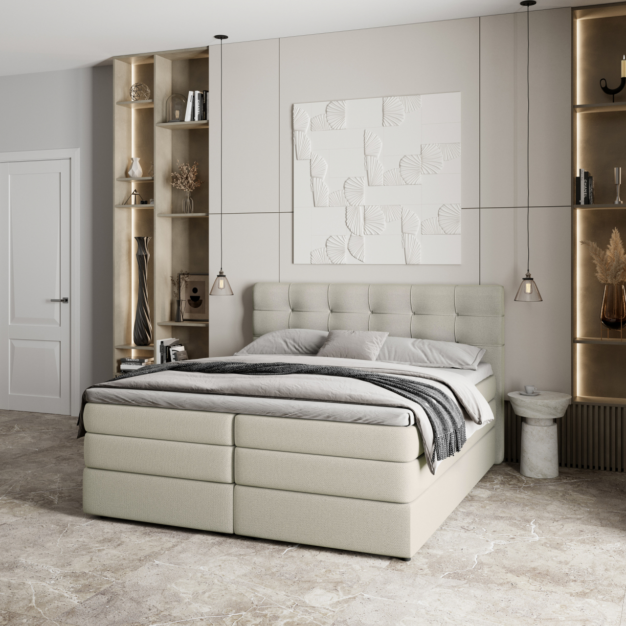 Akciós Arezi boxspring ágy +ajándék fedőmatrac +ingyenes kiszállítás RR