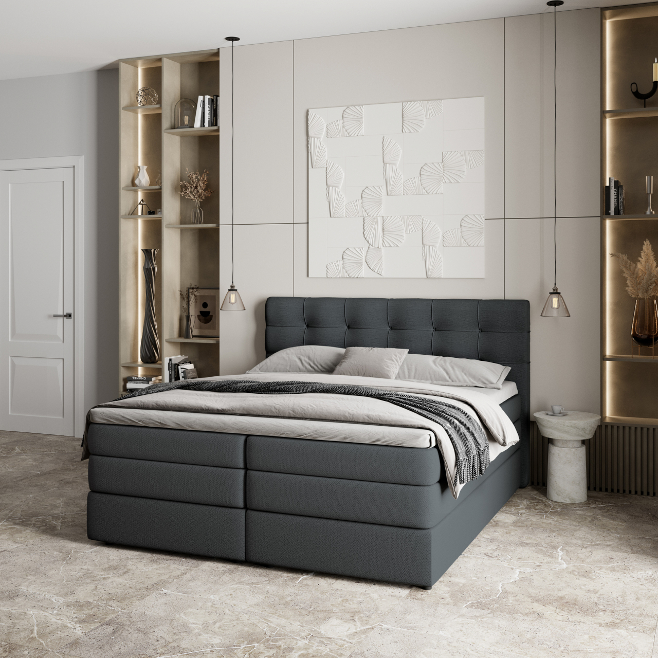 Akciós Arezi boxspring ágy +ajándék fedőmatrac +ingyenes kiszállítás RR