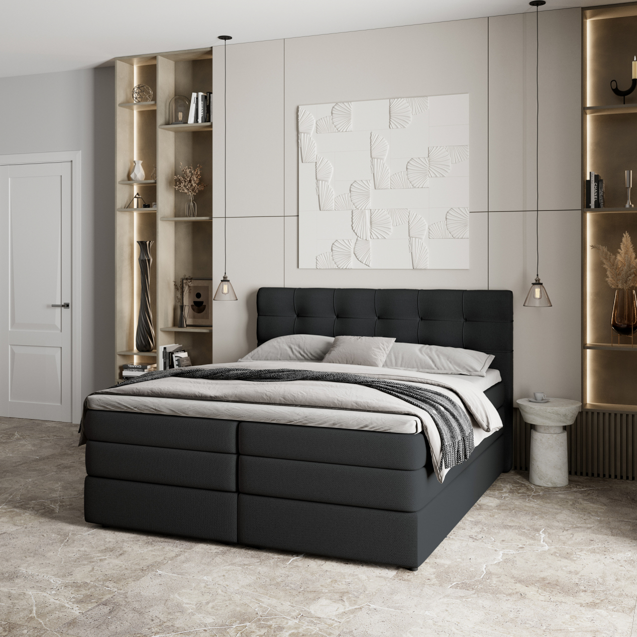 Akciós Arezi boxspring ágy +ajándék fedőmatrac +ingyenes kiszállítás RR
