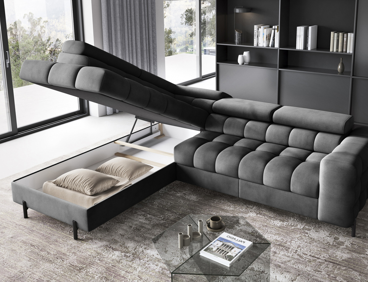 Akciós Ferucce sarokkanapé +ingyenes kiszállítás