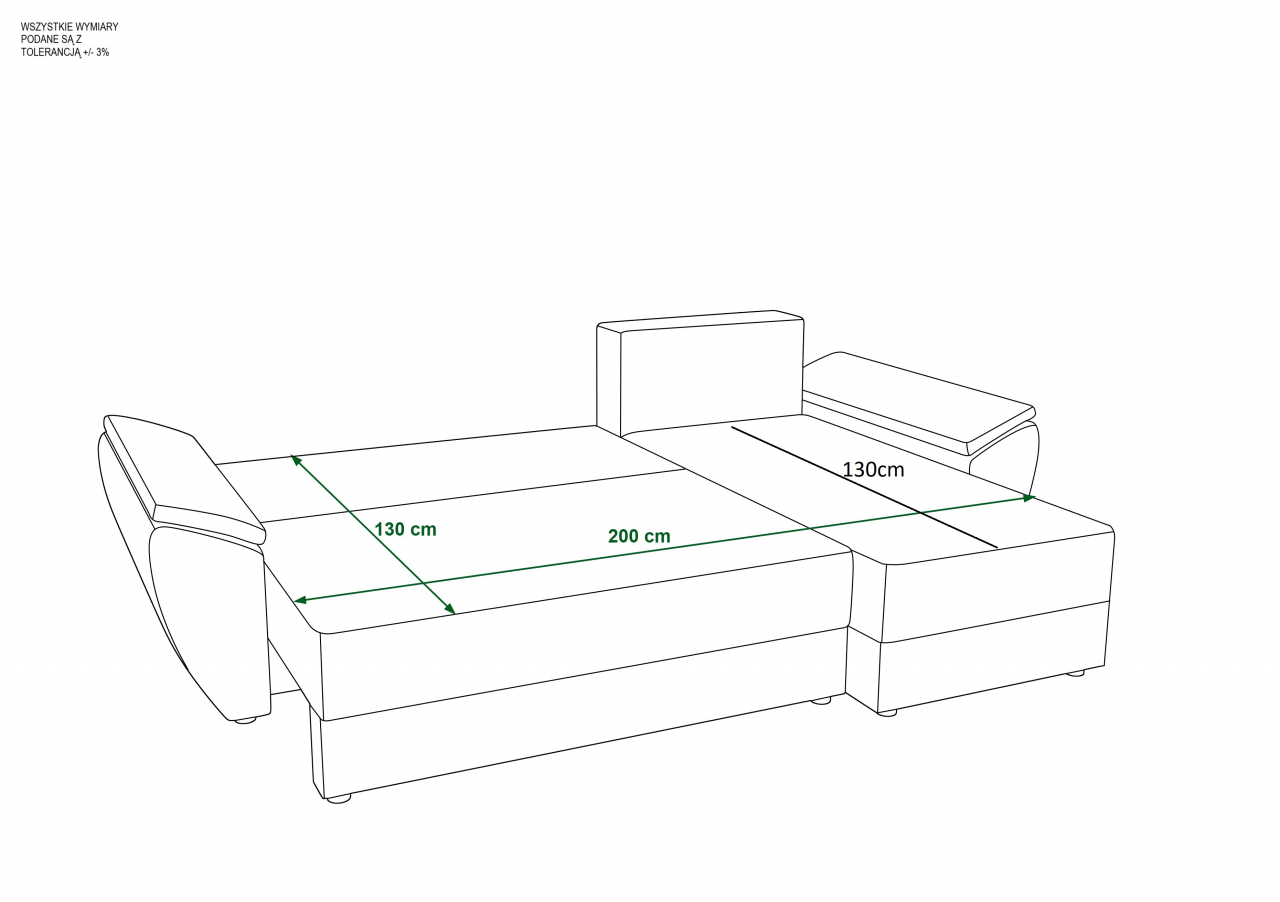 Akicós Zeus L sarokkanapé +ingyenes kiszállítás