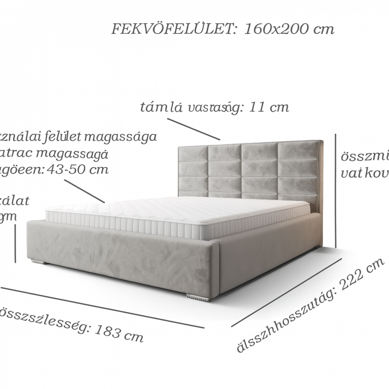 Akciós Riviera franciaágy +ingyenes kiszállítás