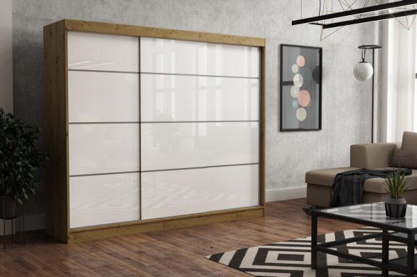 Akciós July 250 cm gardróbszekrény +ingyenes kiszállítás RR