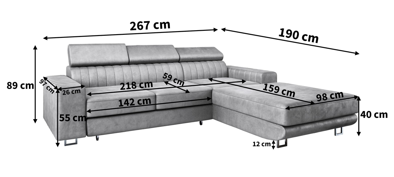 Akciós Noto sarokkanapé +ingyenes kiszállítás RR