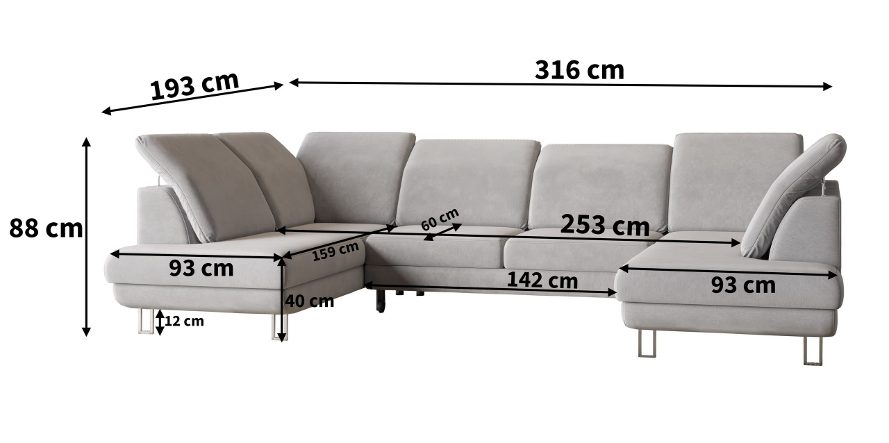 Akciós Teramo sarokkanapé +ingyenes kiszállítás RR