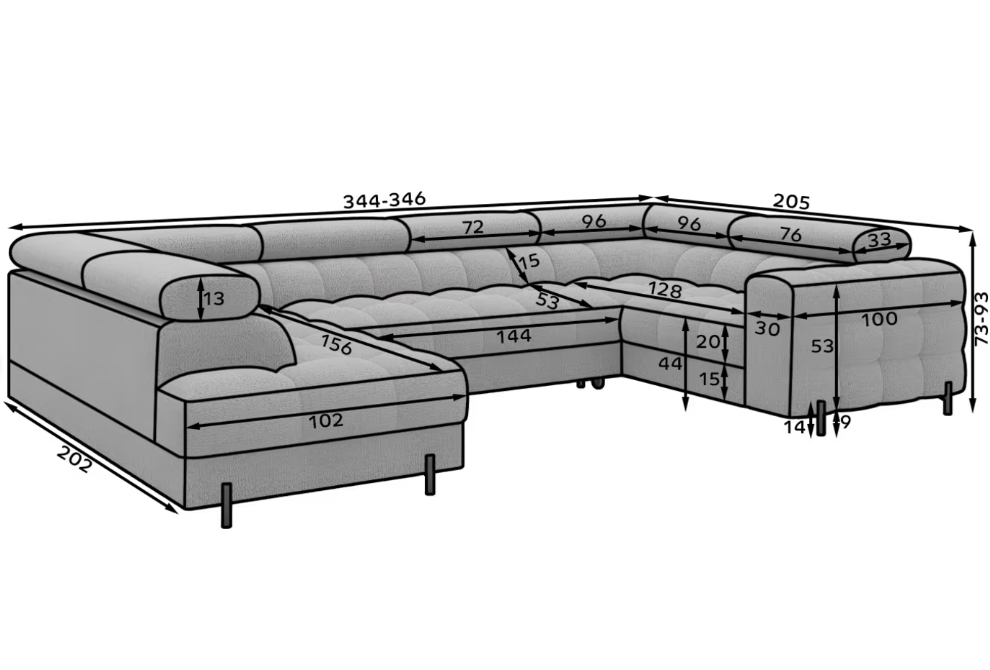 Akciós Fectory U sarokkanapé +ingyenes kiszállíás