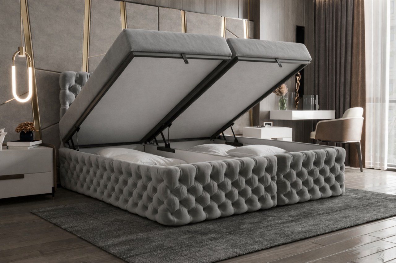 Akciós Figo Extra boxspring ágy +ajándék fedőmatrac +ingyenes kiszállítás