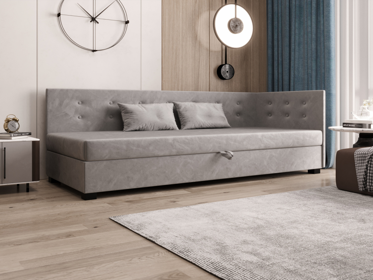 Akciós Nemo Plus saroktámlás heverő +ingyenes kiszállítás RR