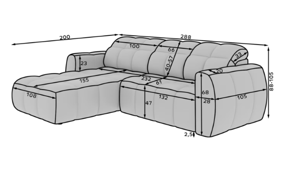 Akciós Fanito sarokkanapé +ingyenes kiszállítás