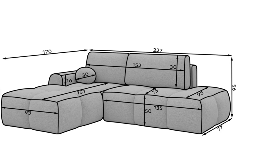 Akciós Vittario sarokkanapé +ingyenes kiszállítás